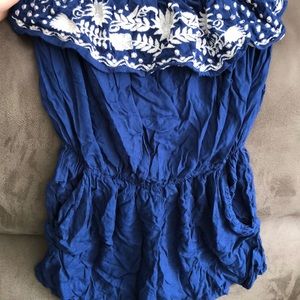 Blue super soft romper